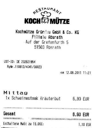 mcem Hffner Kochmtze Restaurant